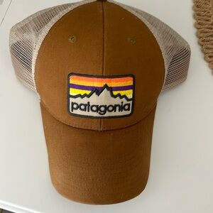 Patagonia Brown and Tan Trucker Hat